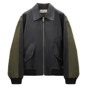 HYBRID JACKET / BLACK/KHAKI GREEN
