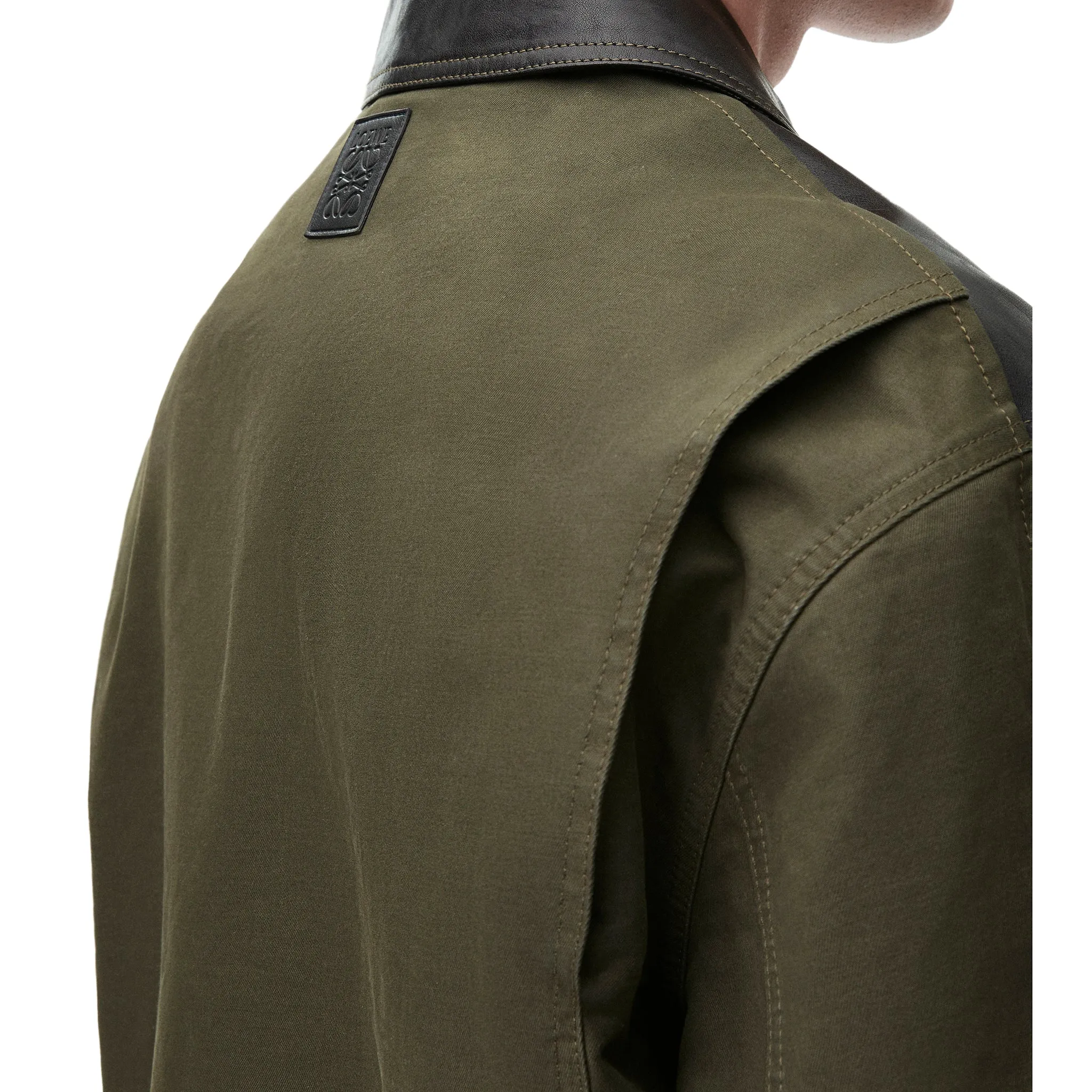 HYBRID JACKET / BLACK/KHAKI GREEN