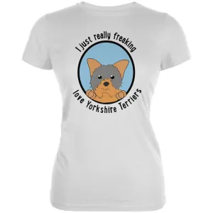 I Just Love Yorkshire Terriers Dog Juniors Soft T Shirt