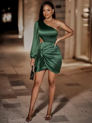 Iyan Satin Bodycon Dress