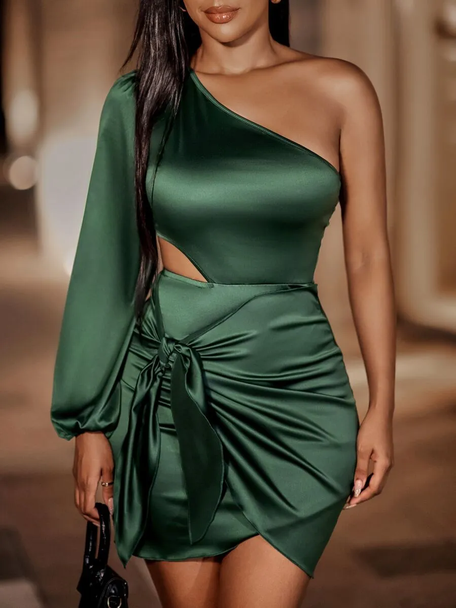 Iyan Satin Bodycon Dress
