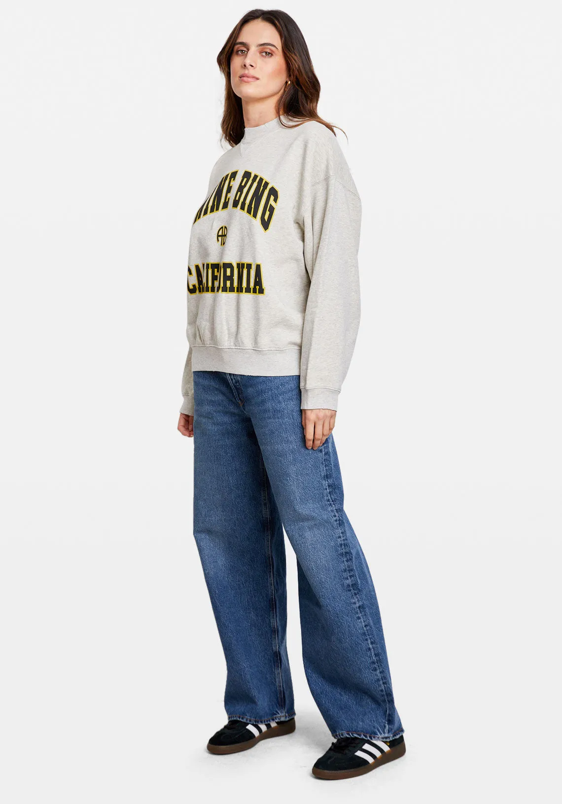 JACI SWEATSHIRT ANINE BING CALIFORNIA HEATHER GREY