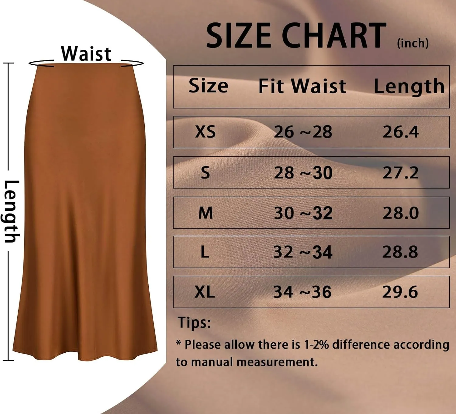 Keasmto Leopard Print Skirt for Women Cheetah High Waist Silk Satin Elasticized Skirts