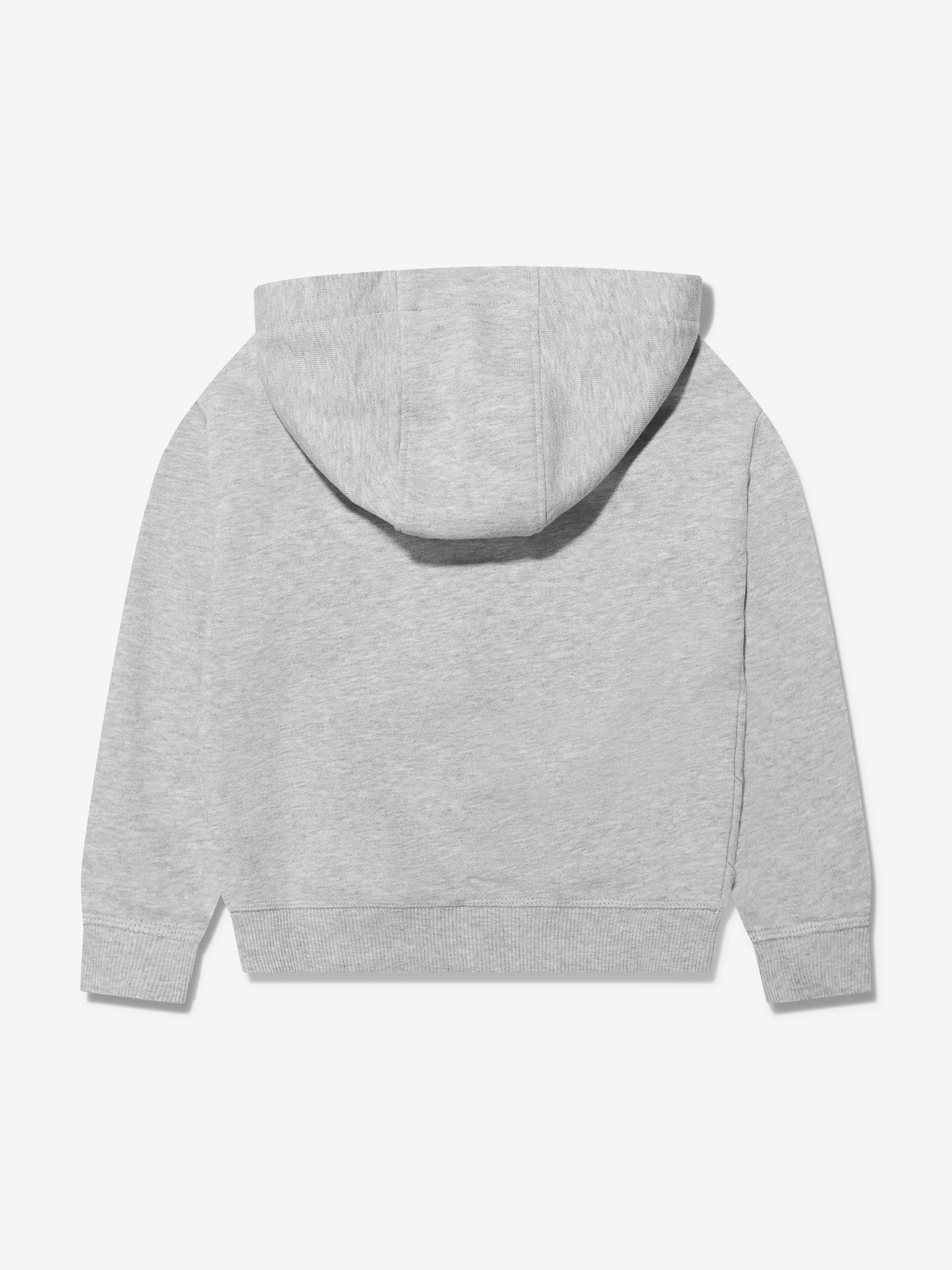KENZO Baby Girls Logo Zip Up Top in Grey