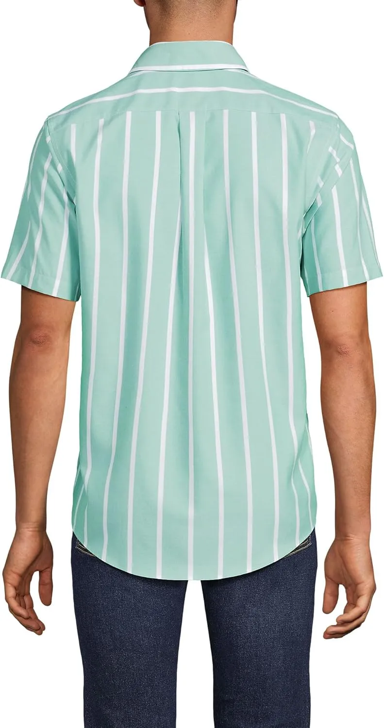 Lands' End Men's Short Sleeve No Iron Twill Shirt