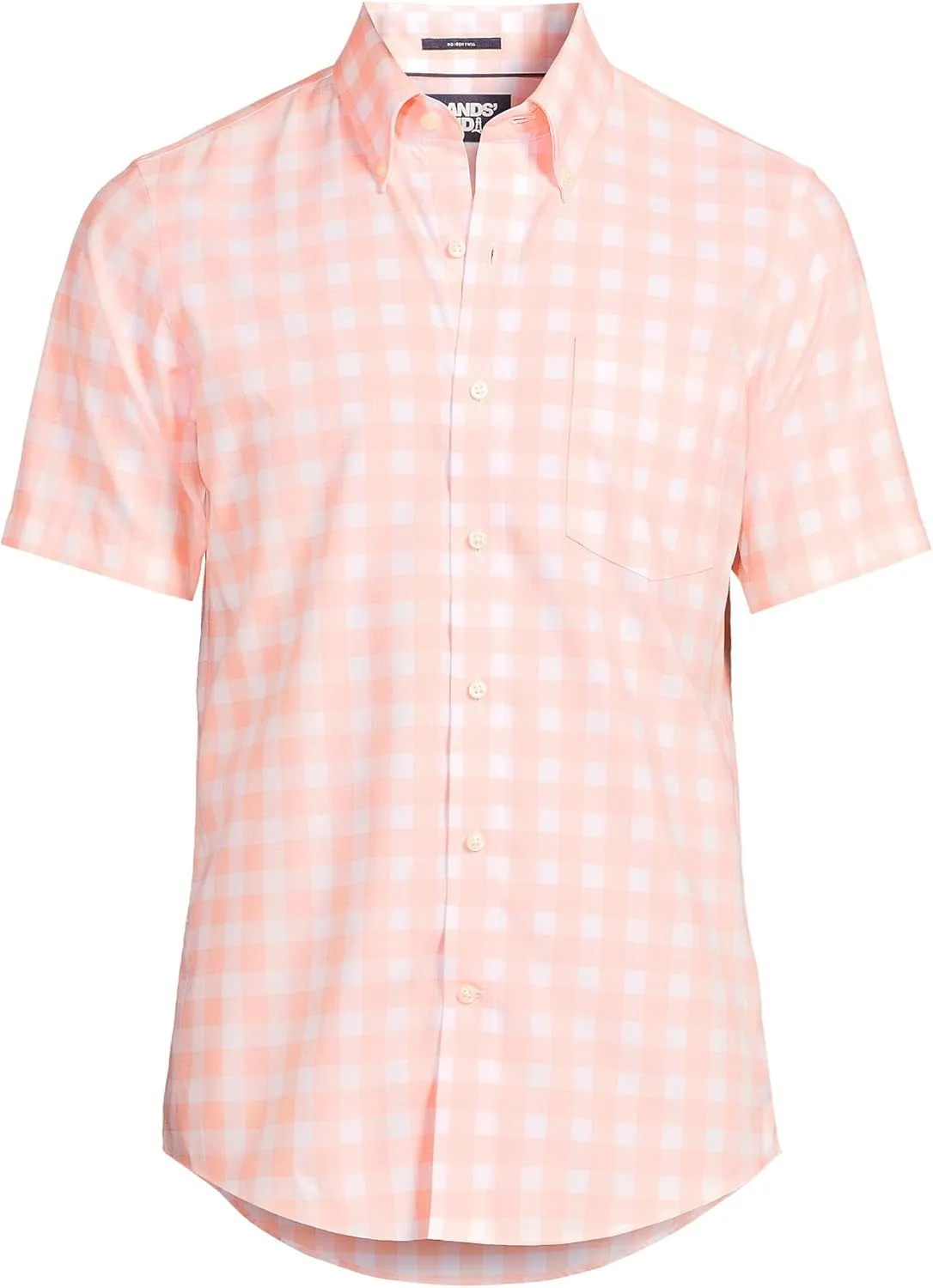 Lands' End Men's Short Sleeve No Iron Twill Shirt