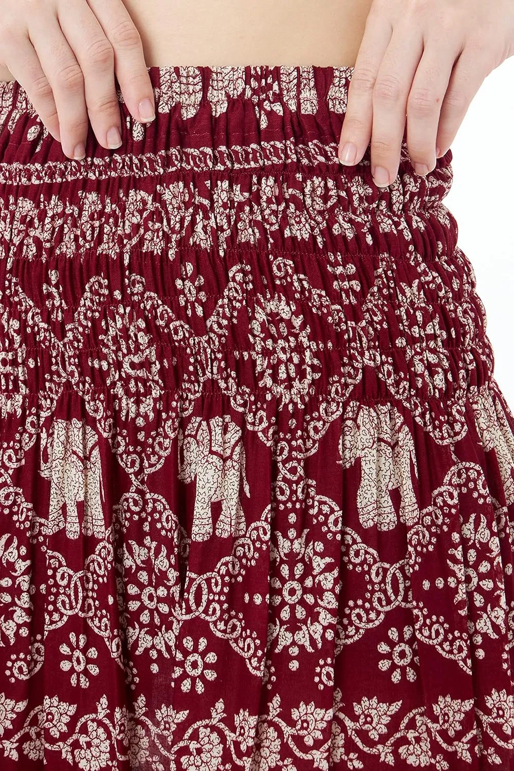 Lannaclothesdesign High Waisted Skirts for Women Short Flowy Summer Skirt Trendy Outfit Knee Length Boho Clothing Fall Skirts