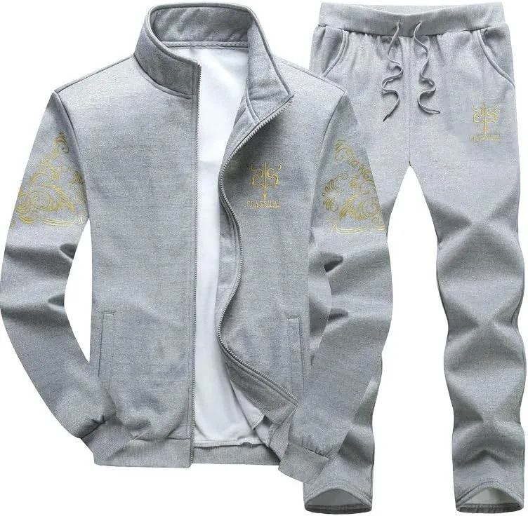 Lavnis Men's 2 Pieces Tracksuits Running Jogging Sports Suits Athletic Long Sleeve Sweatsuit