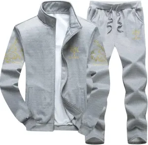 Lavnis Men's 2 Pieces Tracksuits Running Jogging Sports Suits Athletic Long Sleeve Sweatsuit