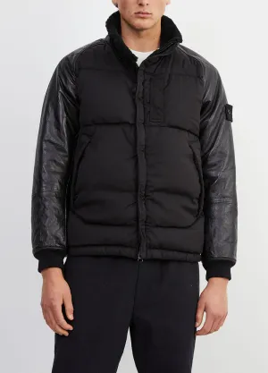 Leather Puffer Jacket