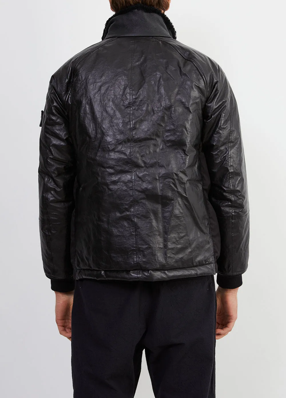 Leather Puffer Jacket
