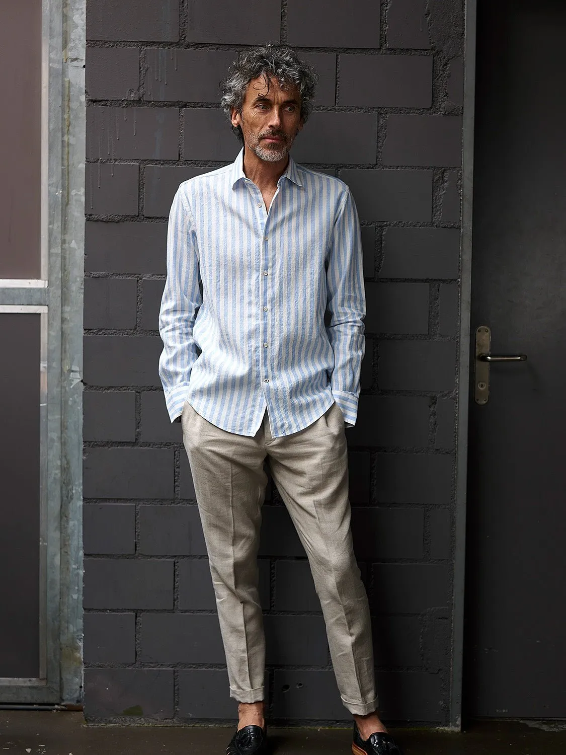 Linen Shirt Ascona Blue