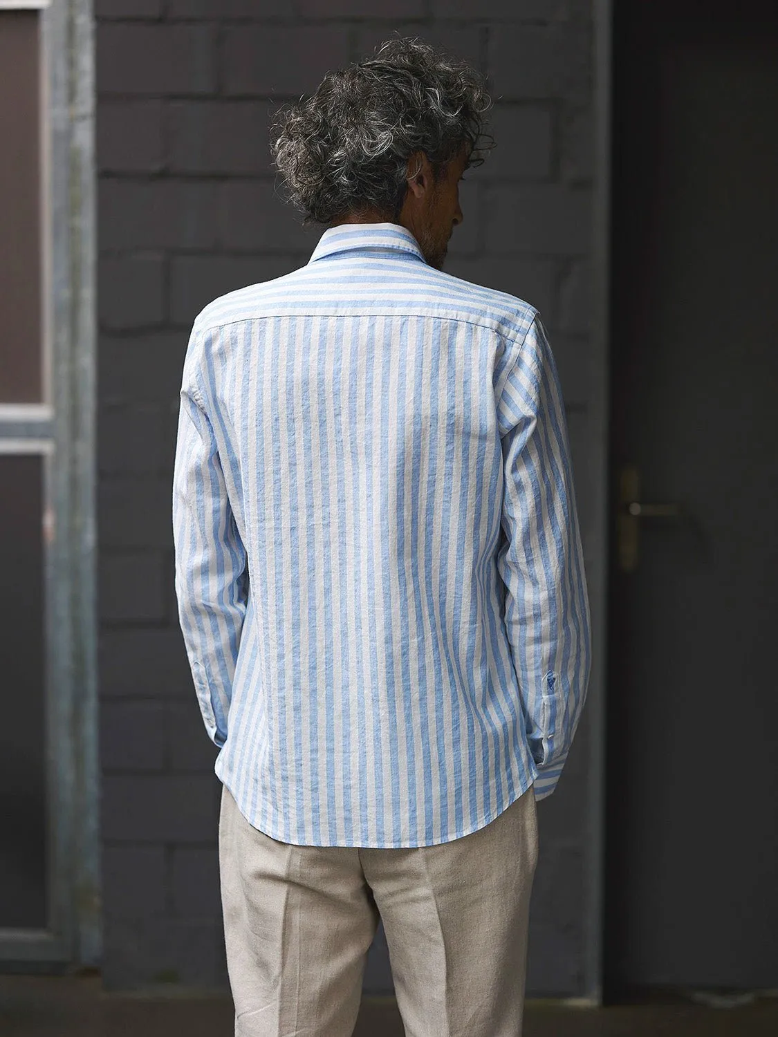 Linen Shirt Ascona Blue