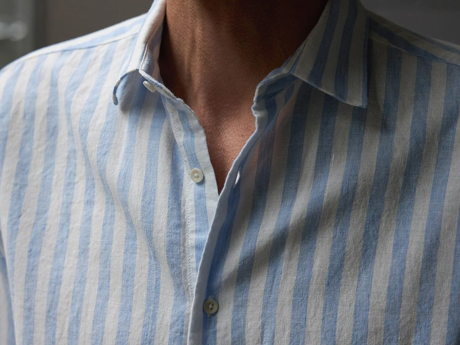 Linen Shirt Ascona Blue