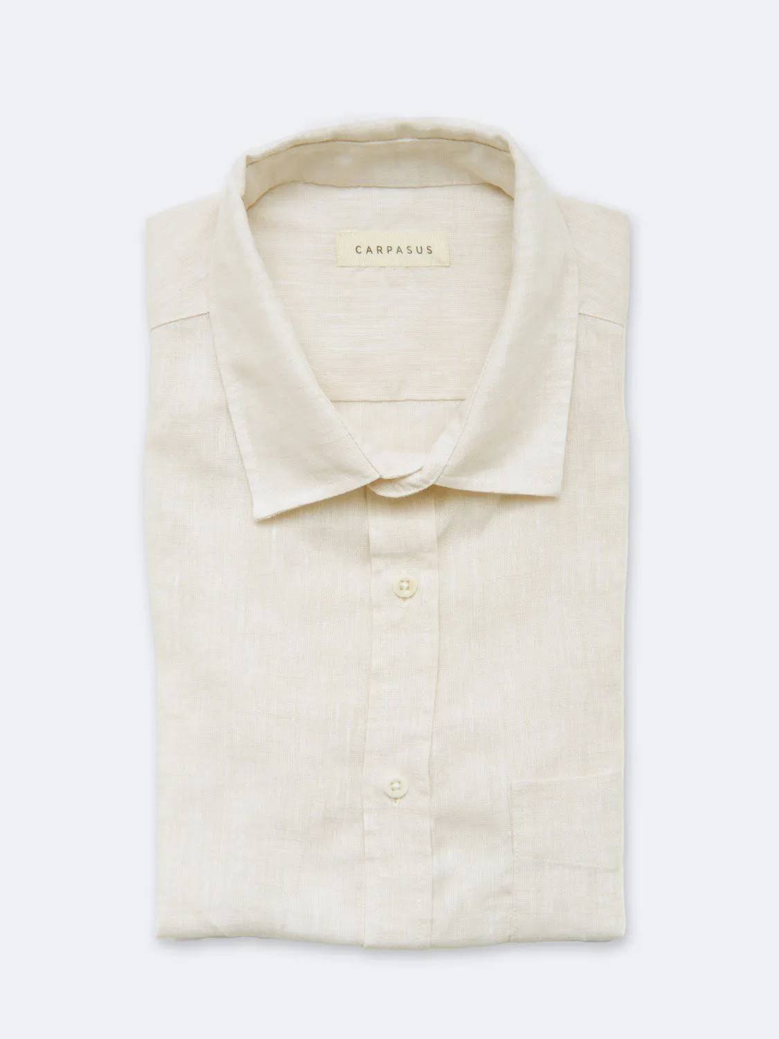 Linen Shirt Short Lido Nature