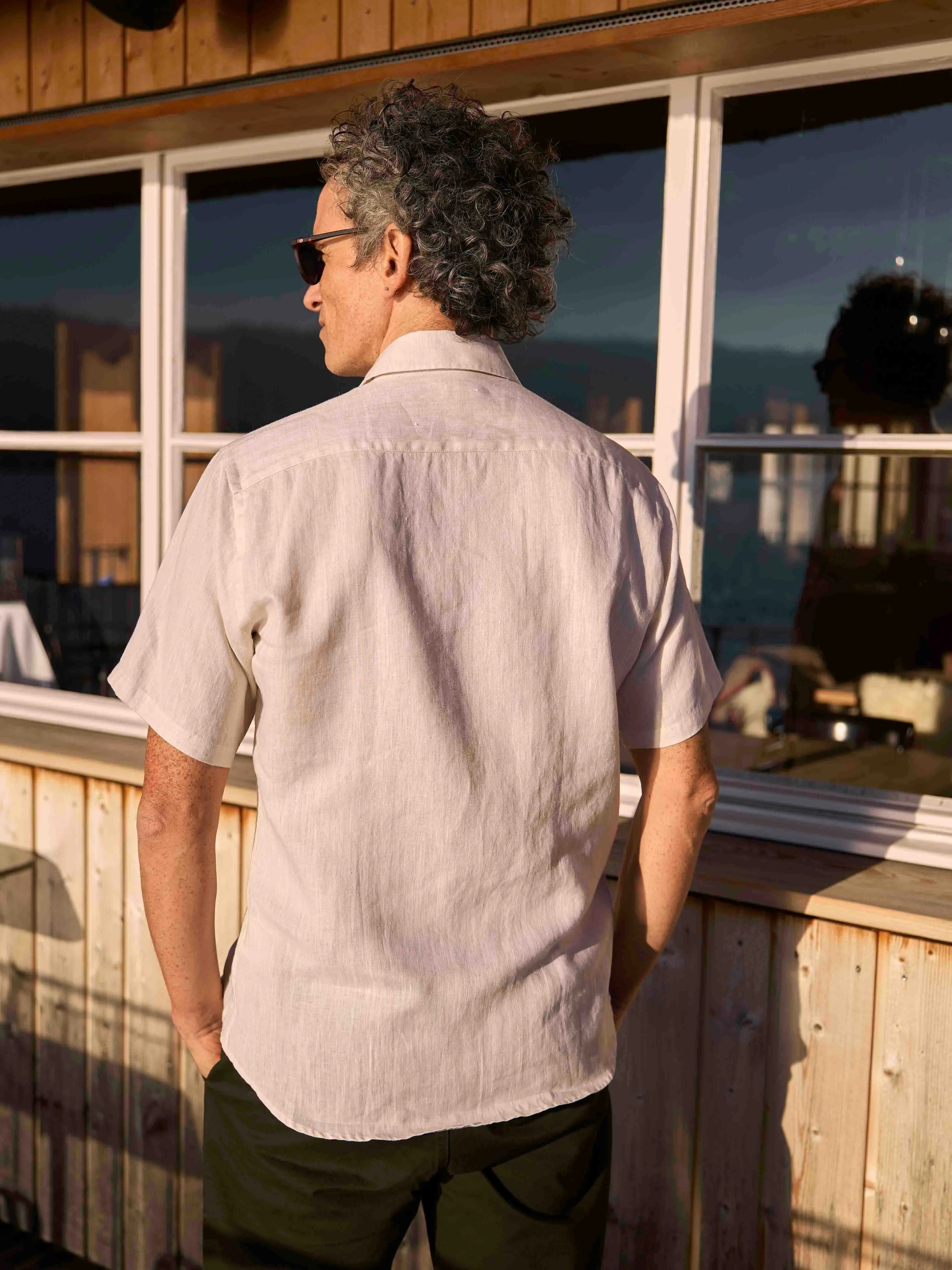 Linen Shirt Short Lido Nature