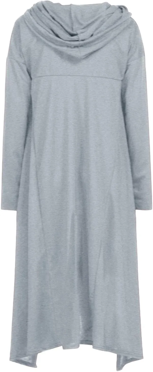 Litetao Women's Fashion Hoodies Sweatshirts Cowl Neck Hi-Low Hem Pullover Oversize Long Asymmetric Sweater Top with Pocket