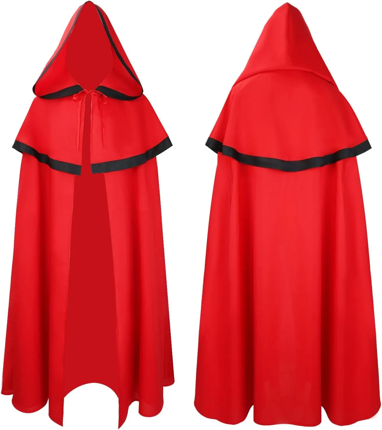 Lmdudan 2023 Halloween Cape Unisex Adult Cloak Renaissance Medieval Costume Tunic Hoodies Full Length Robe Capes