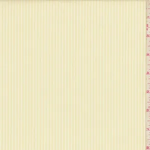 Maize/White Textured Stripe Shirting Fabric