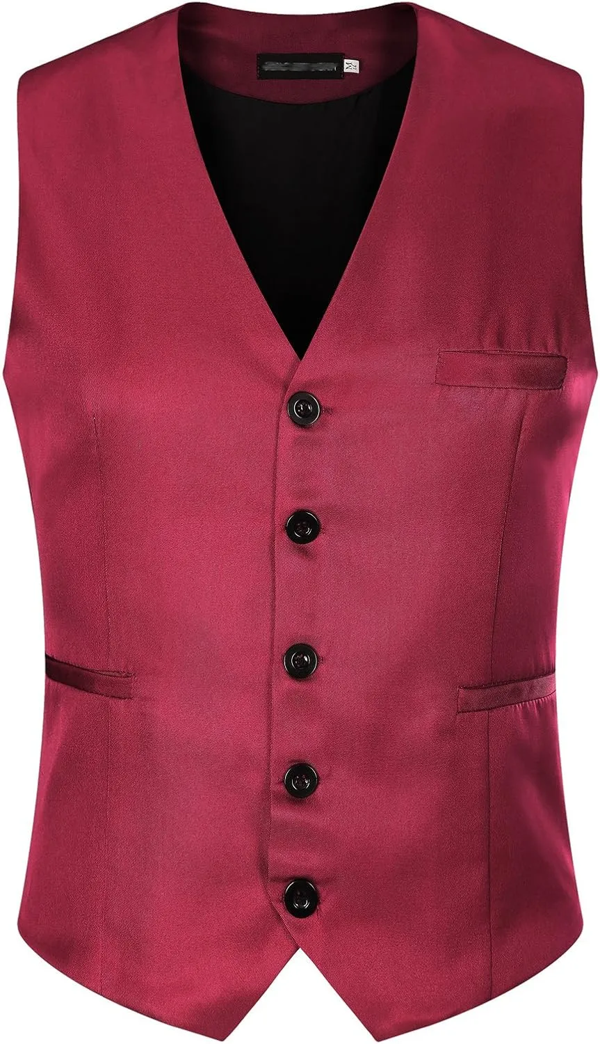 Mens Formal Business Vest for Suit or Tuxedo