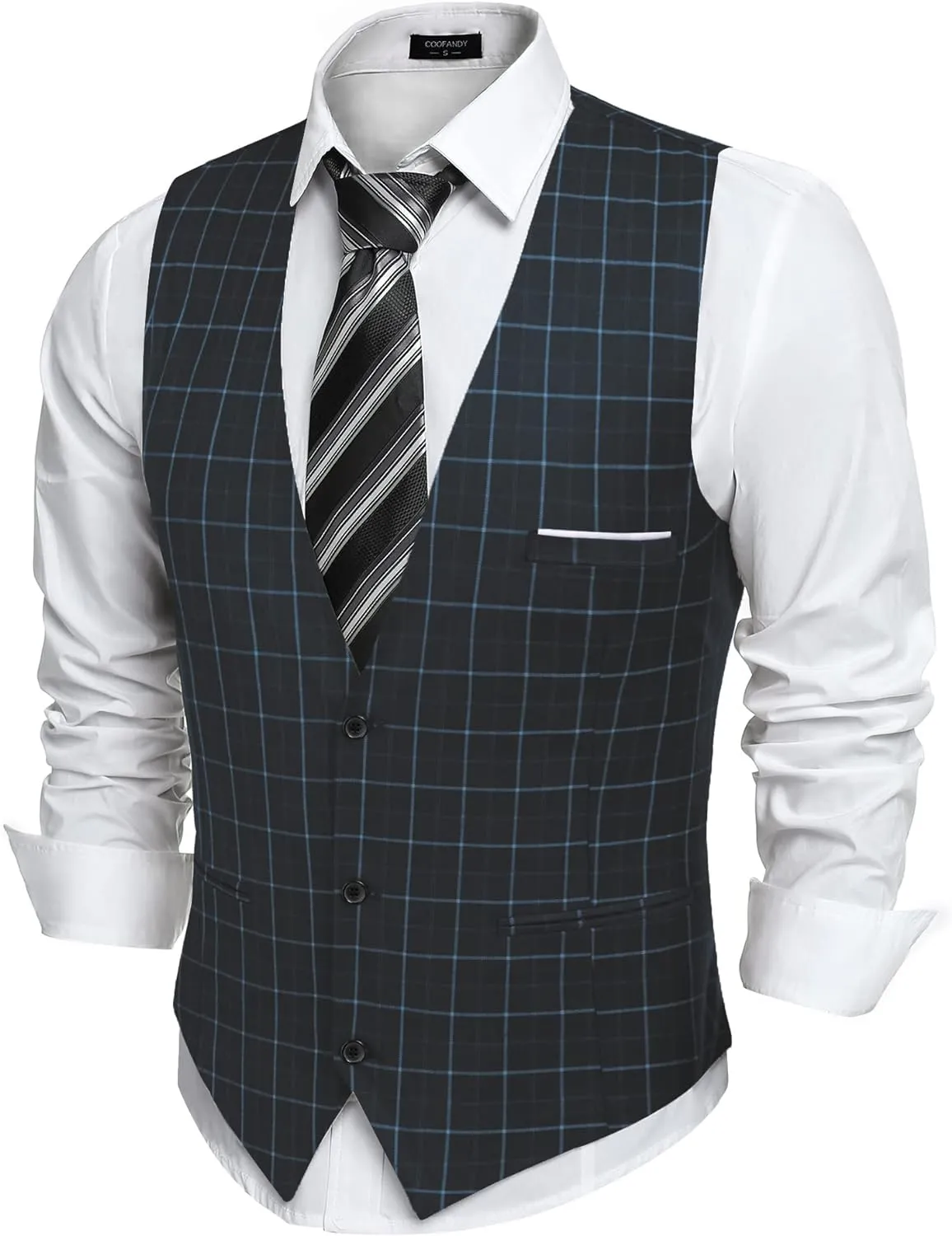 Men's Pink Sleeveless Formal Slim Fit Suit Vest