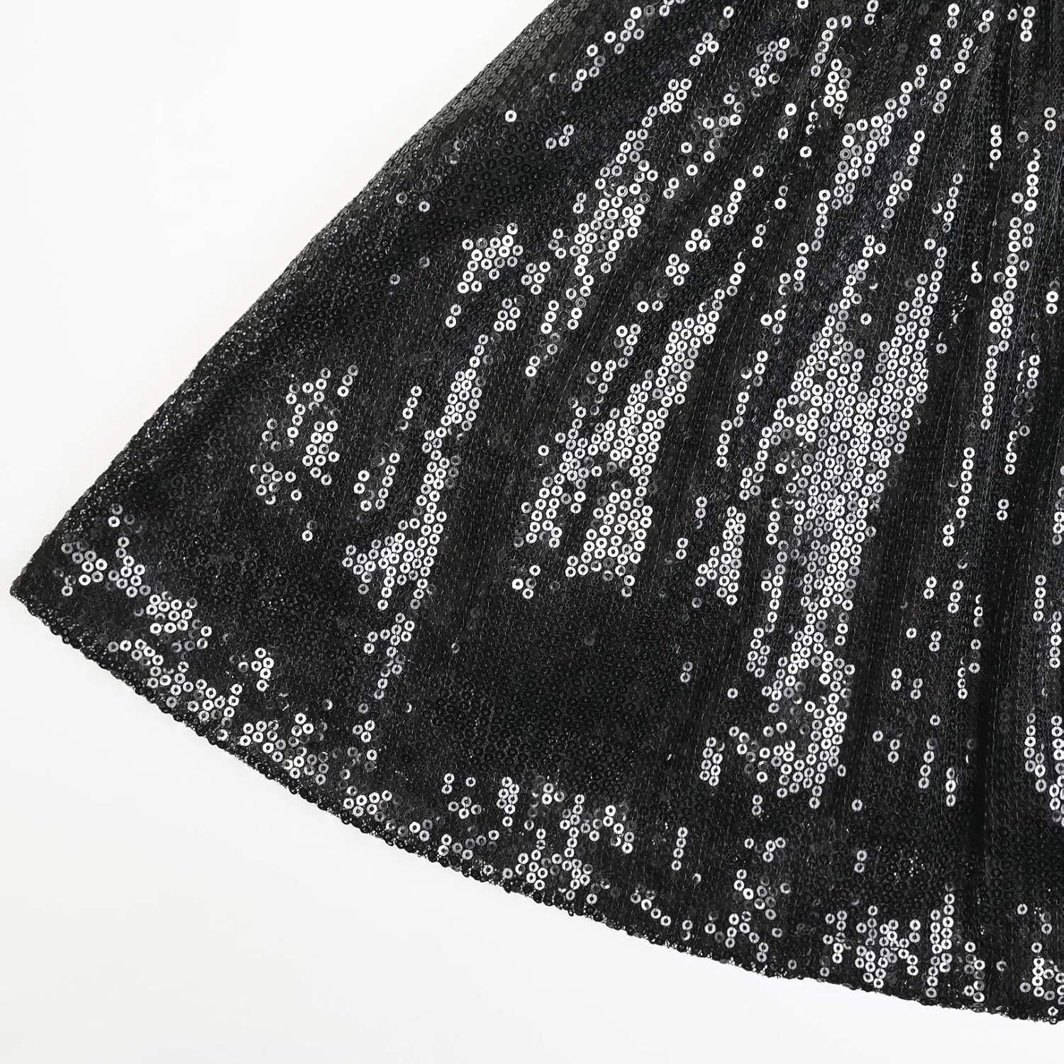Mirawise Girls Metallic Sequin Skirt Sparkle Glitter Shiny Pleated Skirts Dance Outfit Party Elastic Waist Skorts Size 6-13