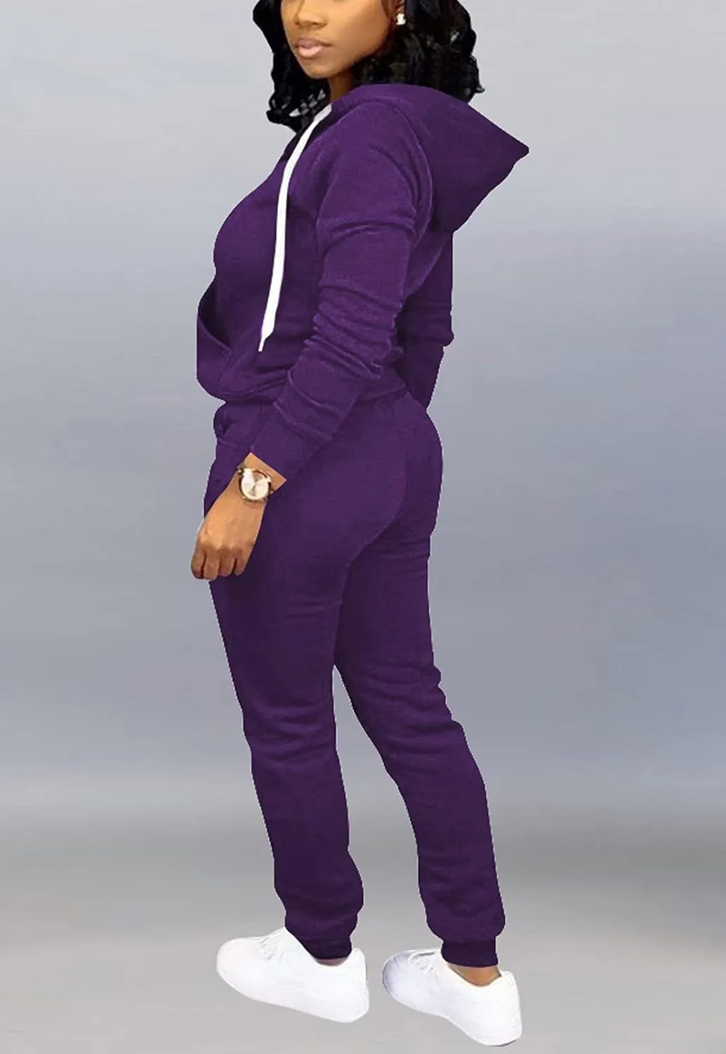 Mrskoala Two Piece Outfits for Women Tracksuit Sweat Suits Workout Jogging Sets Loungewear with Pocket