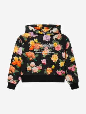 MSGM Girls Floral Print Hoodie