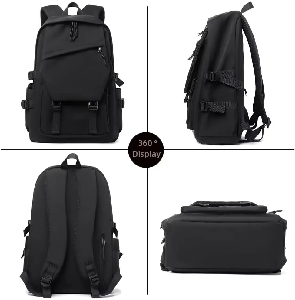 Mudono Laptop Backpack Casual Waterproof Daypack Lightweight Travel Rucksack Large Work Backpack with Laptop Compartment