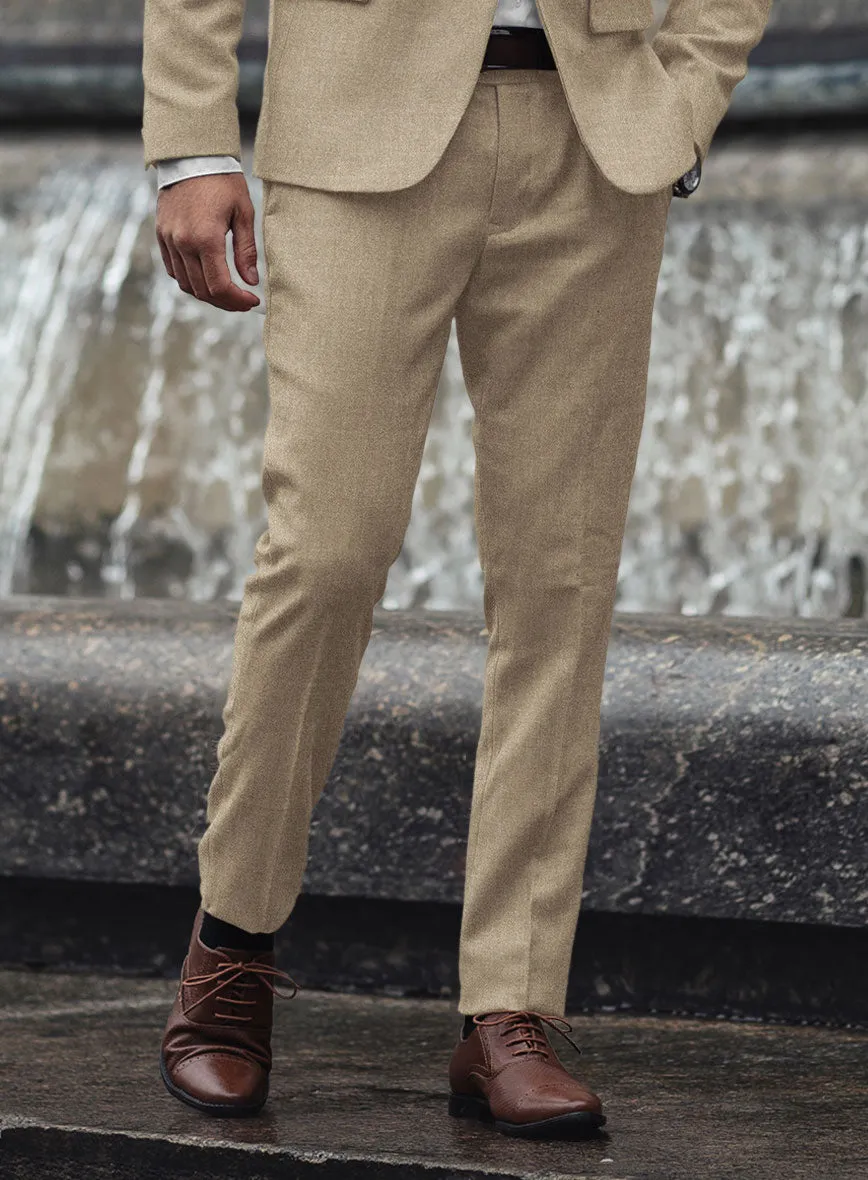 Naples Barista Beige Tweed Pants
