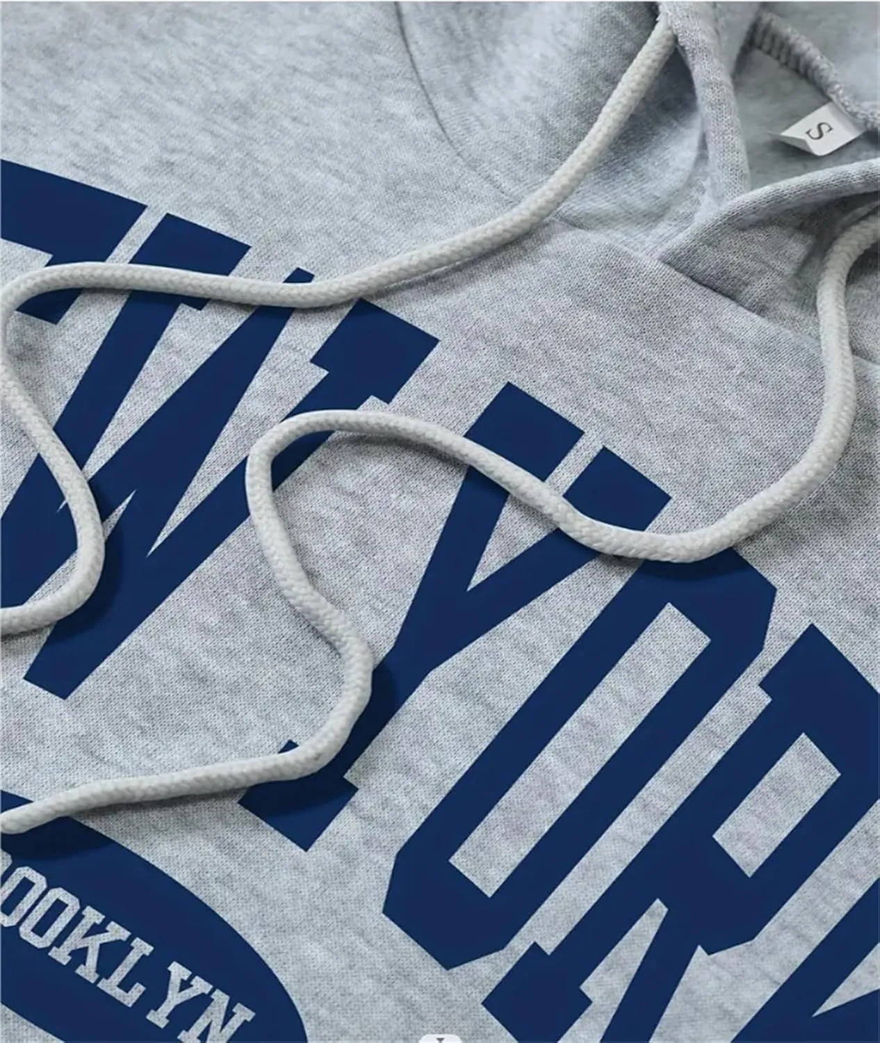 NEW YORK Letter Pattern Women's Hoodie Oversized Long Sleeve Casual Drawstring Autumn Pullover Sweater Top