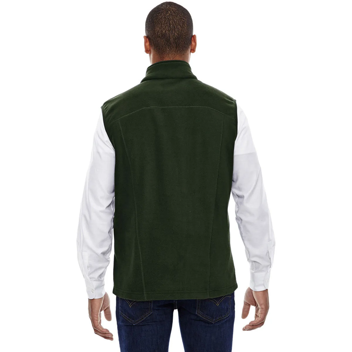 North End Men's Forest Green Voyage Fleece Vest