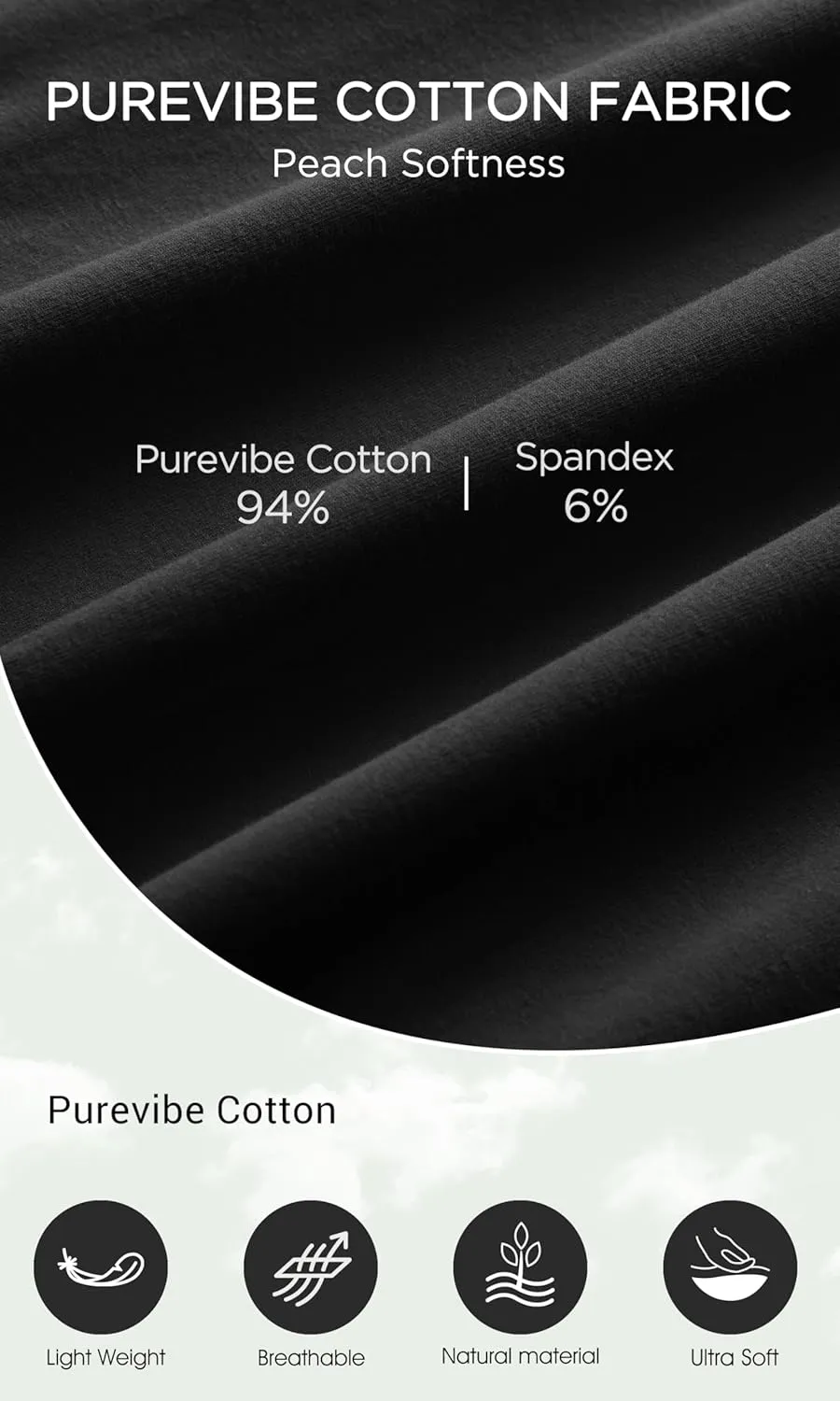 ODODOS Women's Purevibe Cotton Oversized Hoodies Side Slit Sweatshirts Long Sleeve Pullover Top with Pocket