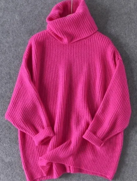 Oversized Sweater 2019 Winter Women Turtleneck Oversized Sweaters