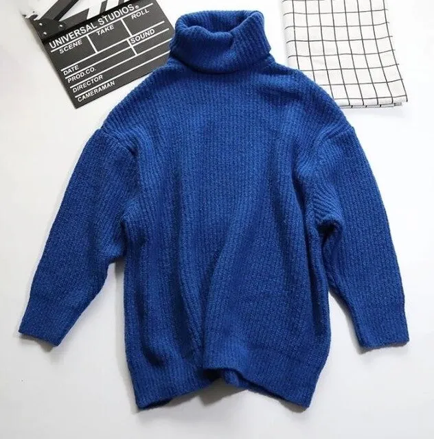 Oversized Sweater 2019 Winter Women Turtleneck Oversized Sweaters