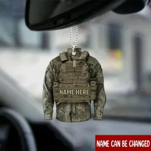 Personalized Soldier Tactical Vests Shaped Ornament