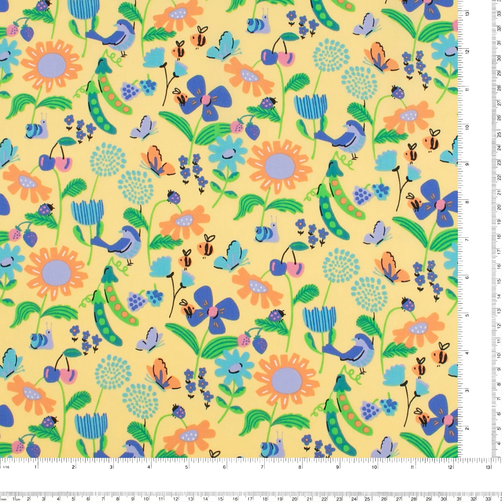 Printed Poplin - HULA-HOOP - 008 - Banana