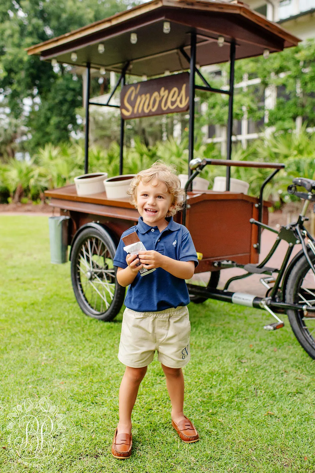 Sheffield Shorts - Keeneland Khaki with Keeneland Khaki Stork