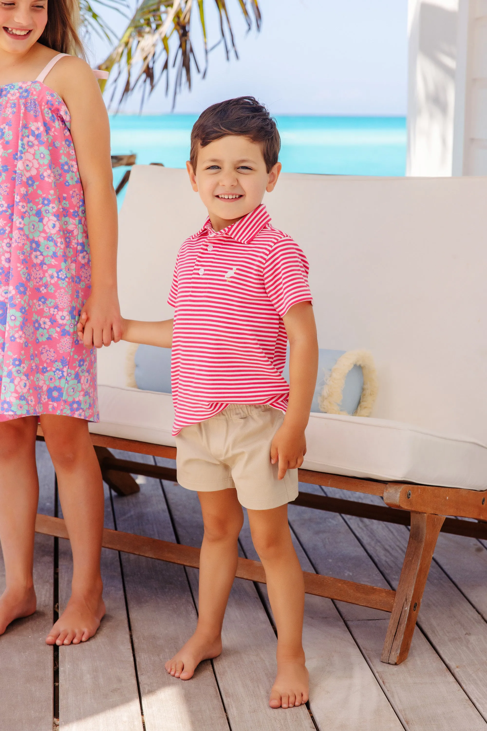 Sheffield Shorts - Keeneland Khaki with Keeneland Khaki Stork