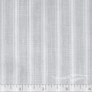 Shirt Fabric White Lined Poly Cotton 0167 0164