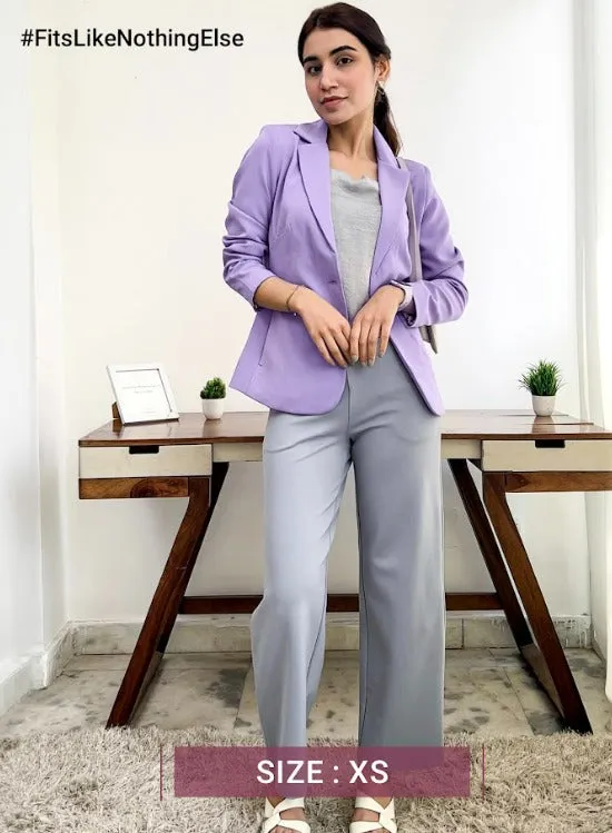 Single Breasted Blazer - Lilac