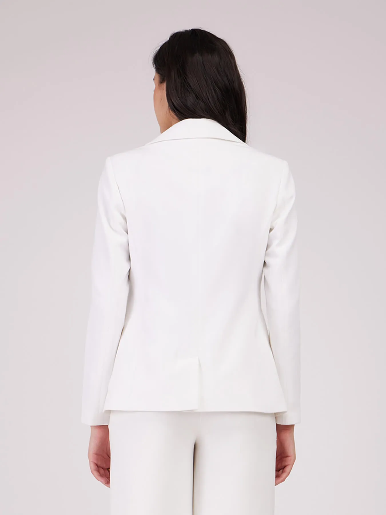 Single Breasted Blazer - Off White