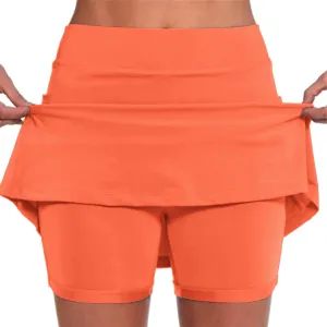 Skorts for Women Dressy Casual 2025 High Waist Tummy Control Athletic Golf Tennis Skirt Plus Size Comfy Shorts Skirts