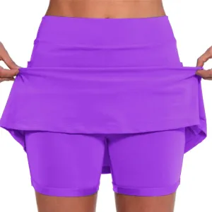 Skorts for Women Dressy Casual 2025 High Waist Tummy Control Athletic Golf Tennis Skirt Plus Size Comfy Shorts Skirts