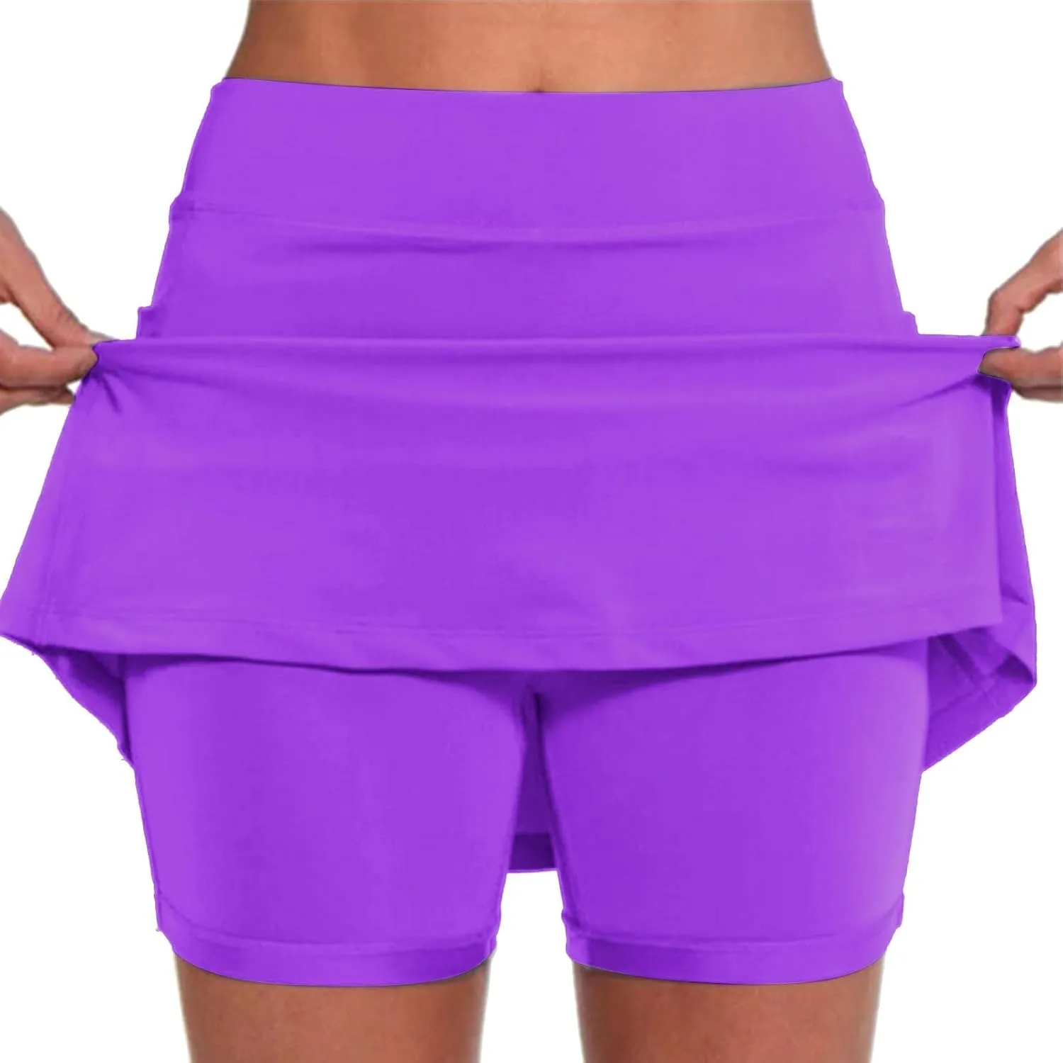 Skorts for Women Dressy Casual 2025 High Waist Tummy Control Athletic Golf Tennis Skirt Plus Size Comfy Shorts Skirts