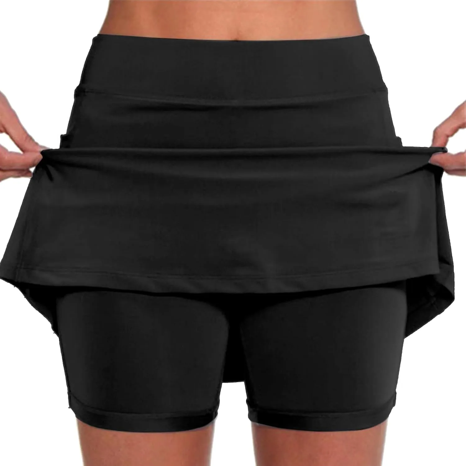 Skorts for Women with Pockets Casual Summer High Waist Tummy Control Women's Yoga Shorts Athletic Tennis Mini Skirts