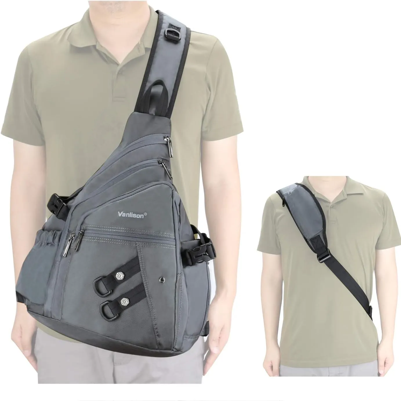 Sling Backpacks, Sling Chest Bags Shoulder Crossbody Bags for Men Women Outdoor Travel Walking Dog Running Bag