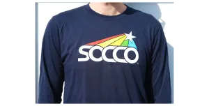 SOCCO Star Long Sleeve Tee - Navy