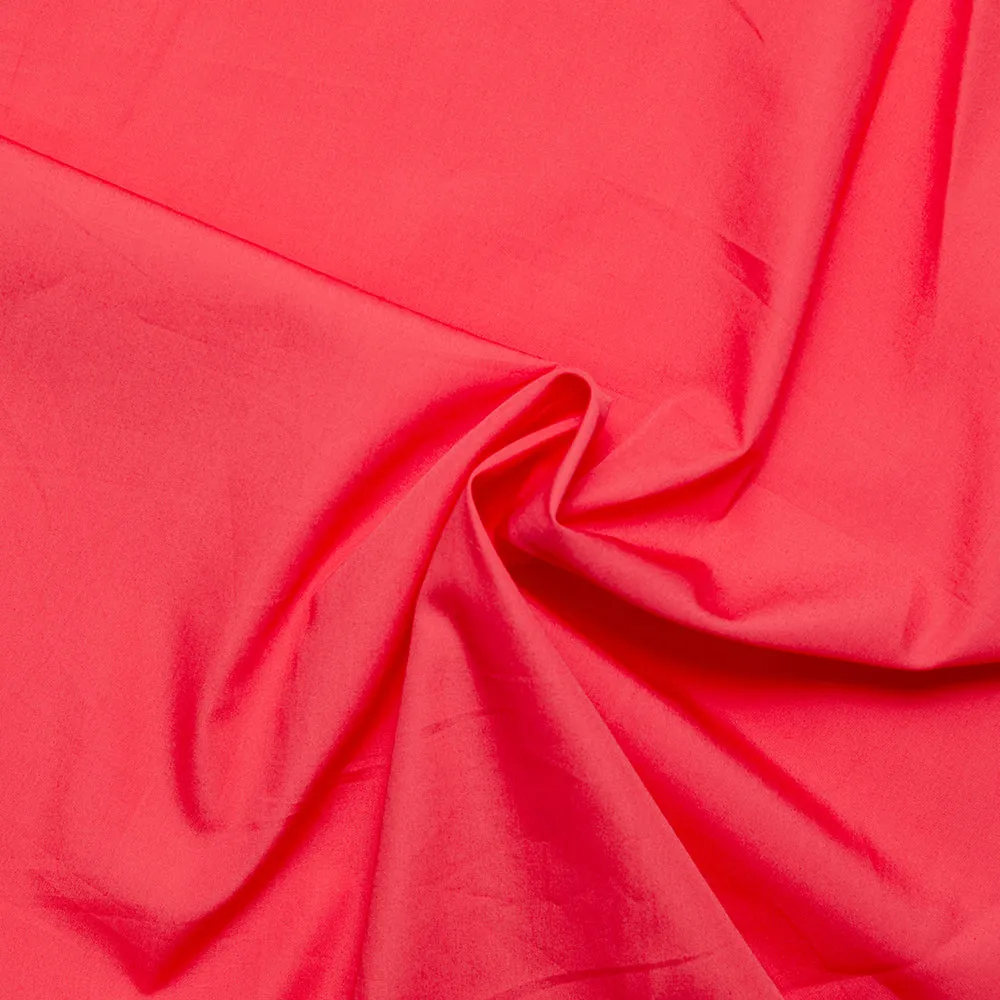 Solid poplin - SOCIETY - Coral
