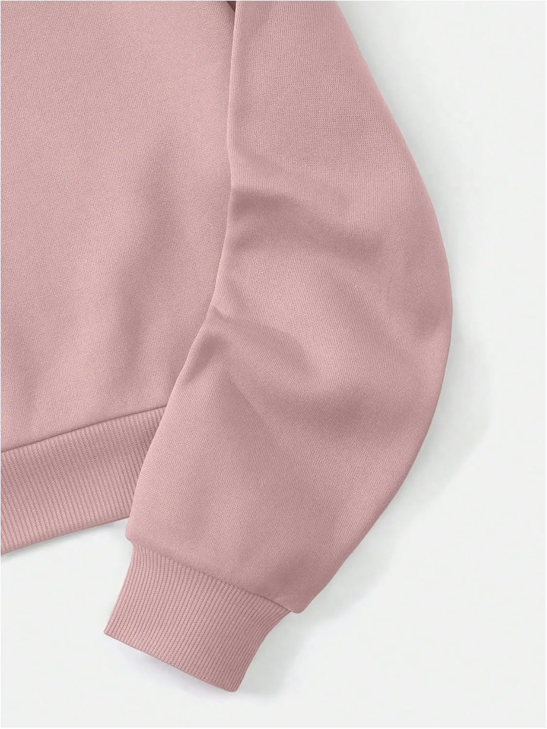 SOLY HUX Women's Cropped Hoodie Drawstring Long Sleeve Drop Shoulder Casual Sweatshirt